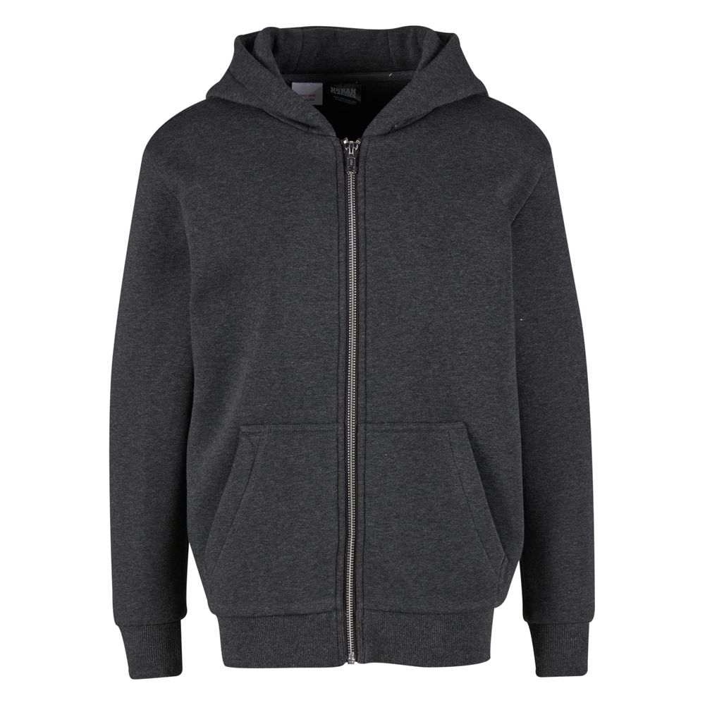 Urban Classics - Fluffy Veste Zip à Capuche Enfants - Gris